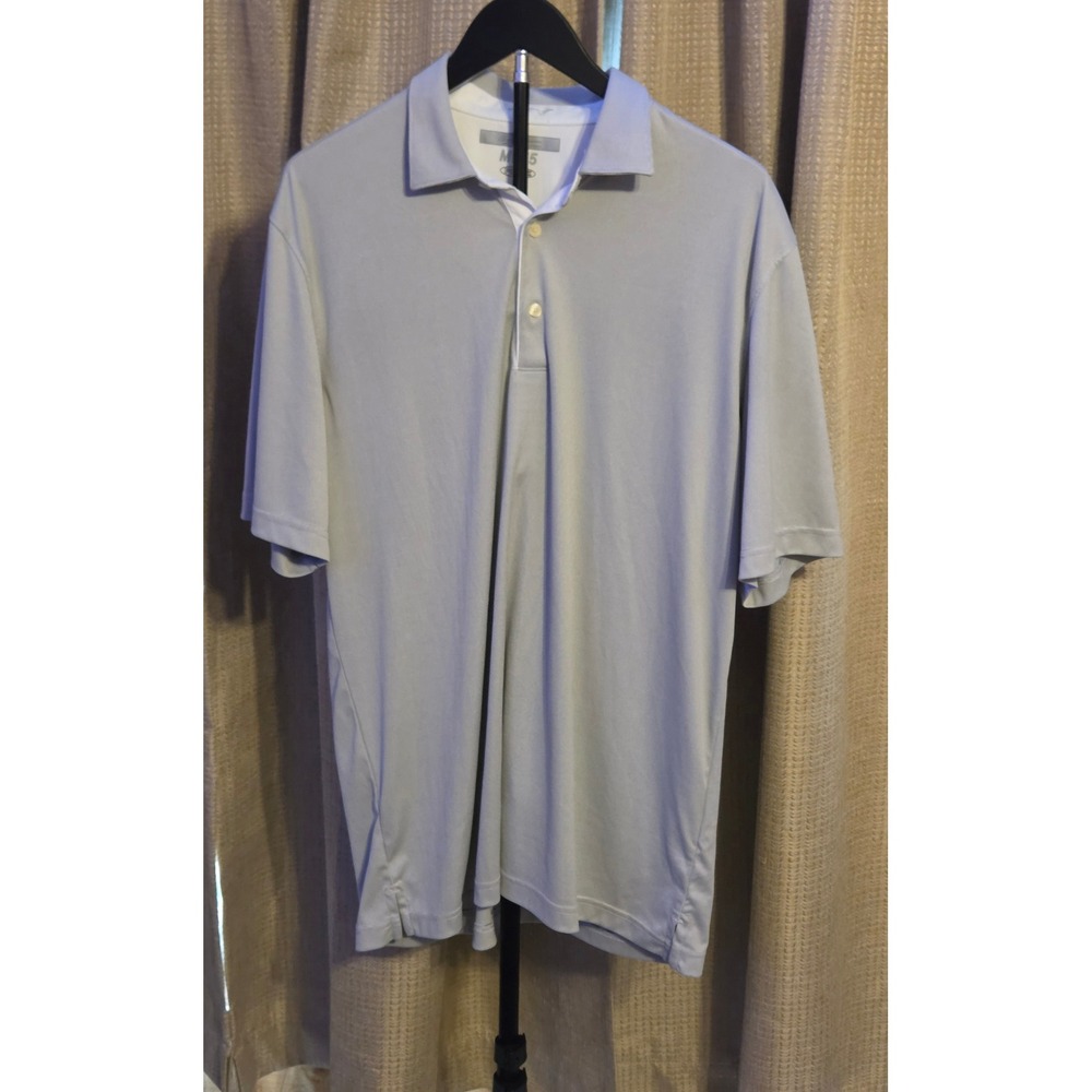 Greg Norman Polo Shirt Mens Size Large Light Gray